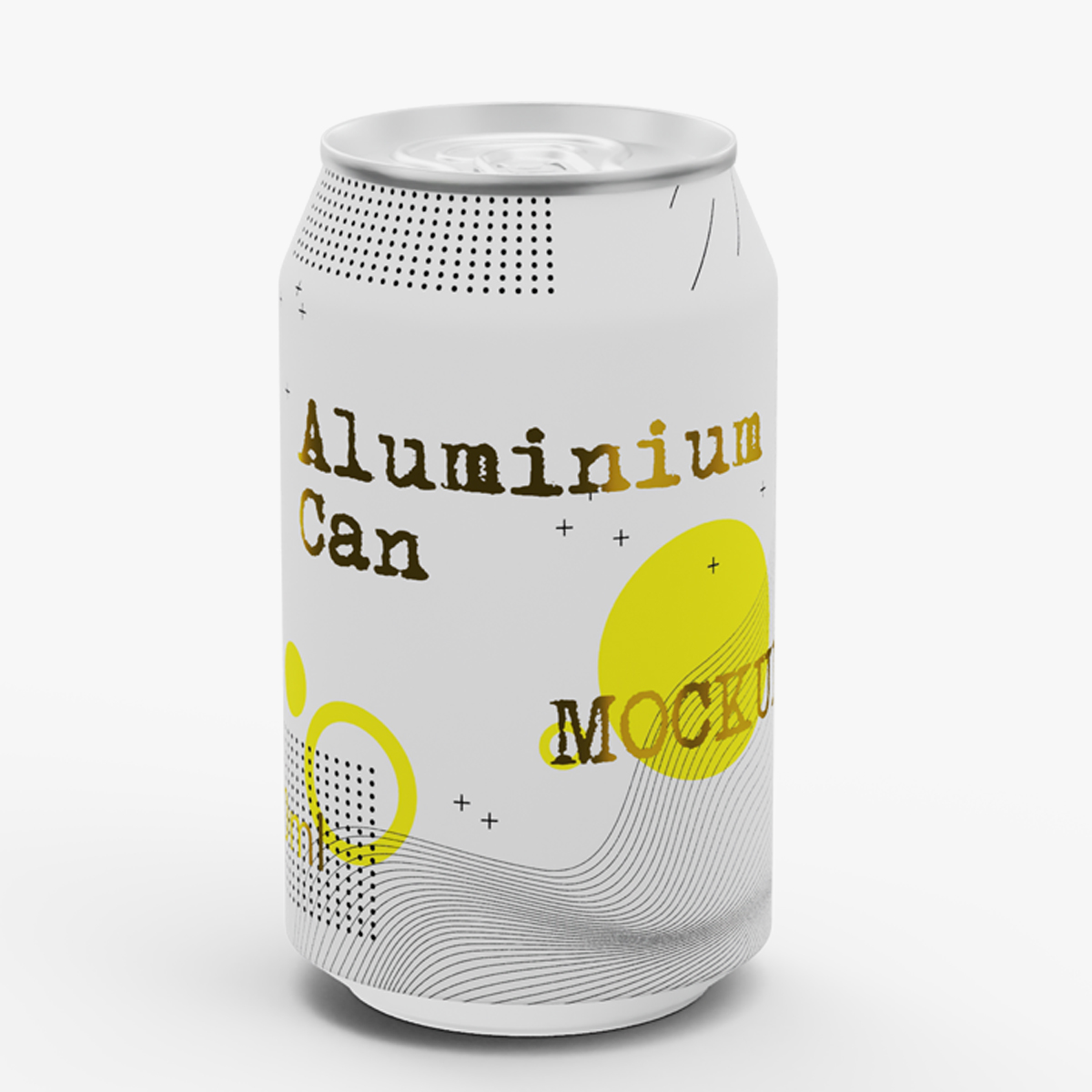 Aluminium Can Mockup 330ml Sleek, view 6