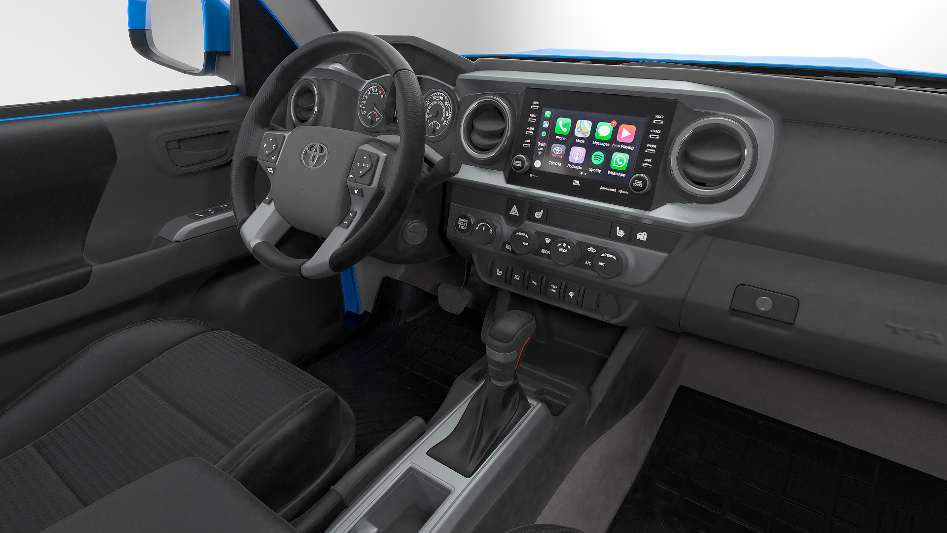 3D model Toyota Tacoma TRD Off Road Voodoo Blue 2021 Rigged