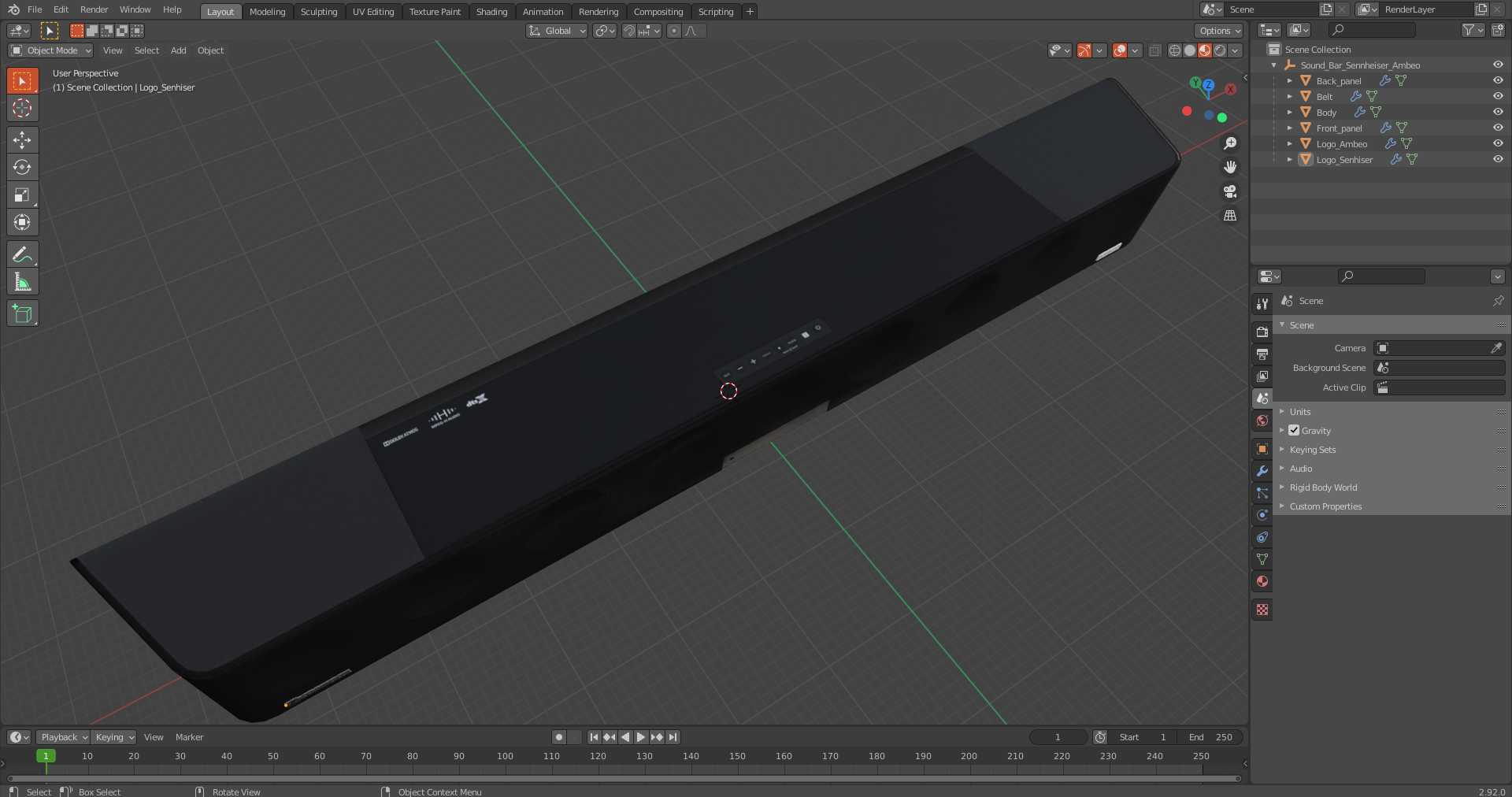 3D Sound Bar Sennheiser Ambeo