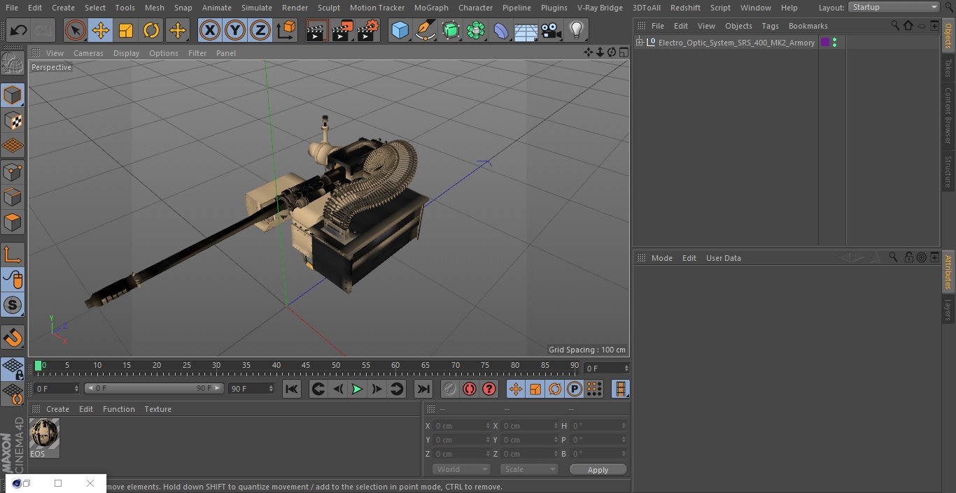 Electro Optic System SRS 400 MK2 Armory 3D model