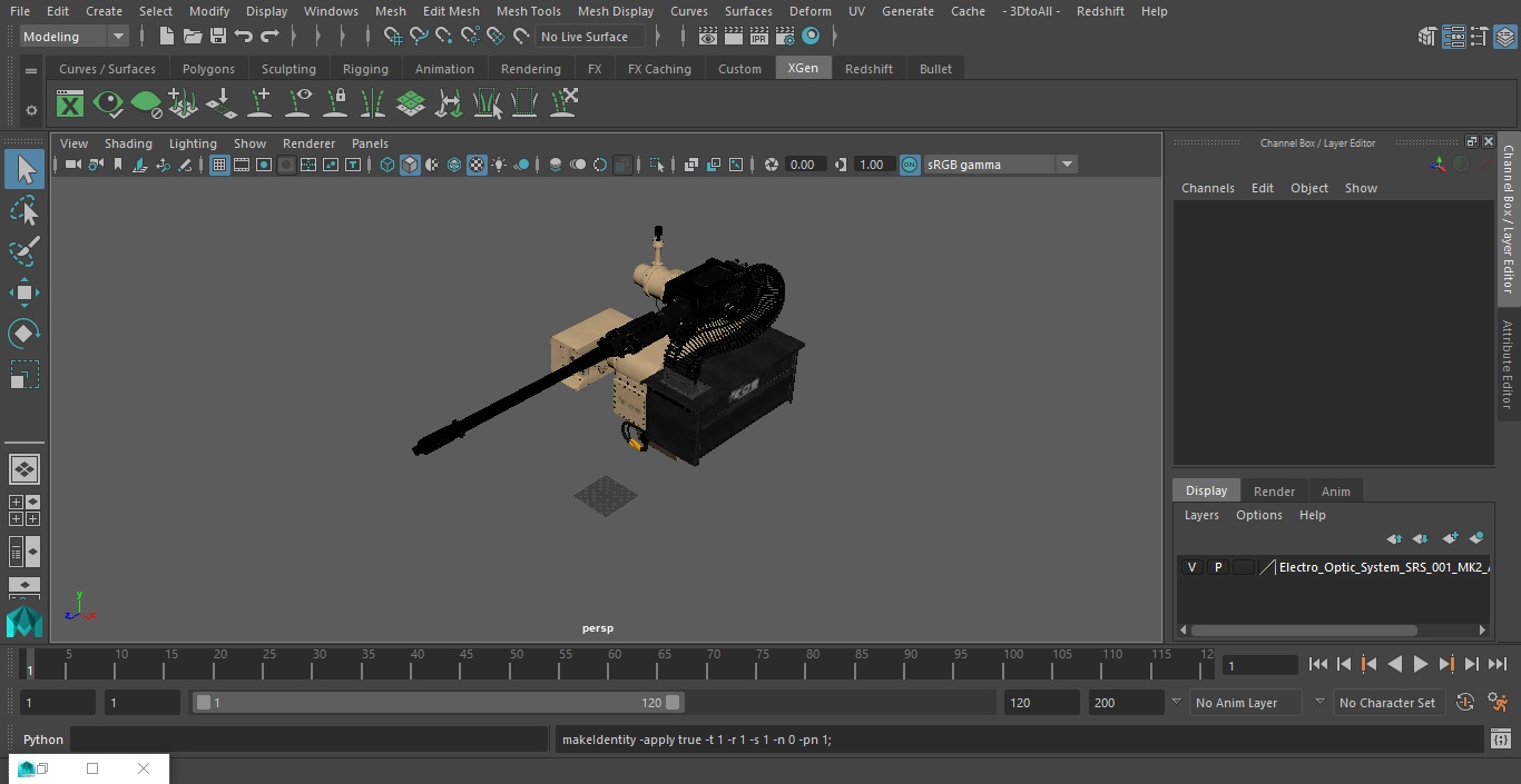 Electro Optic System SRS 400 MK2 Armory 3D model