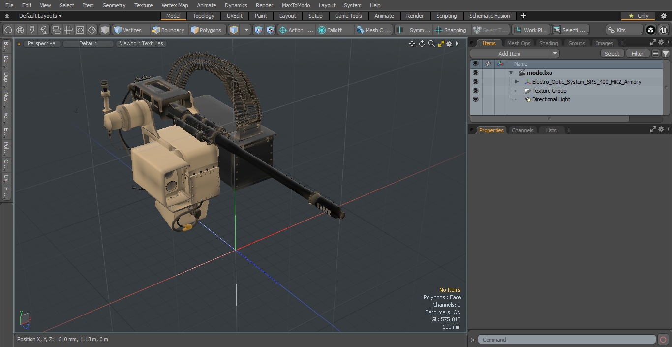 Electro Optic System SRS 400 MK2 Armory 3D model