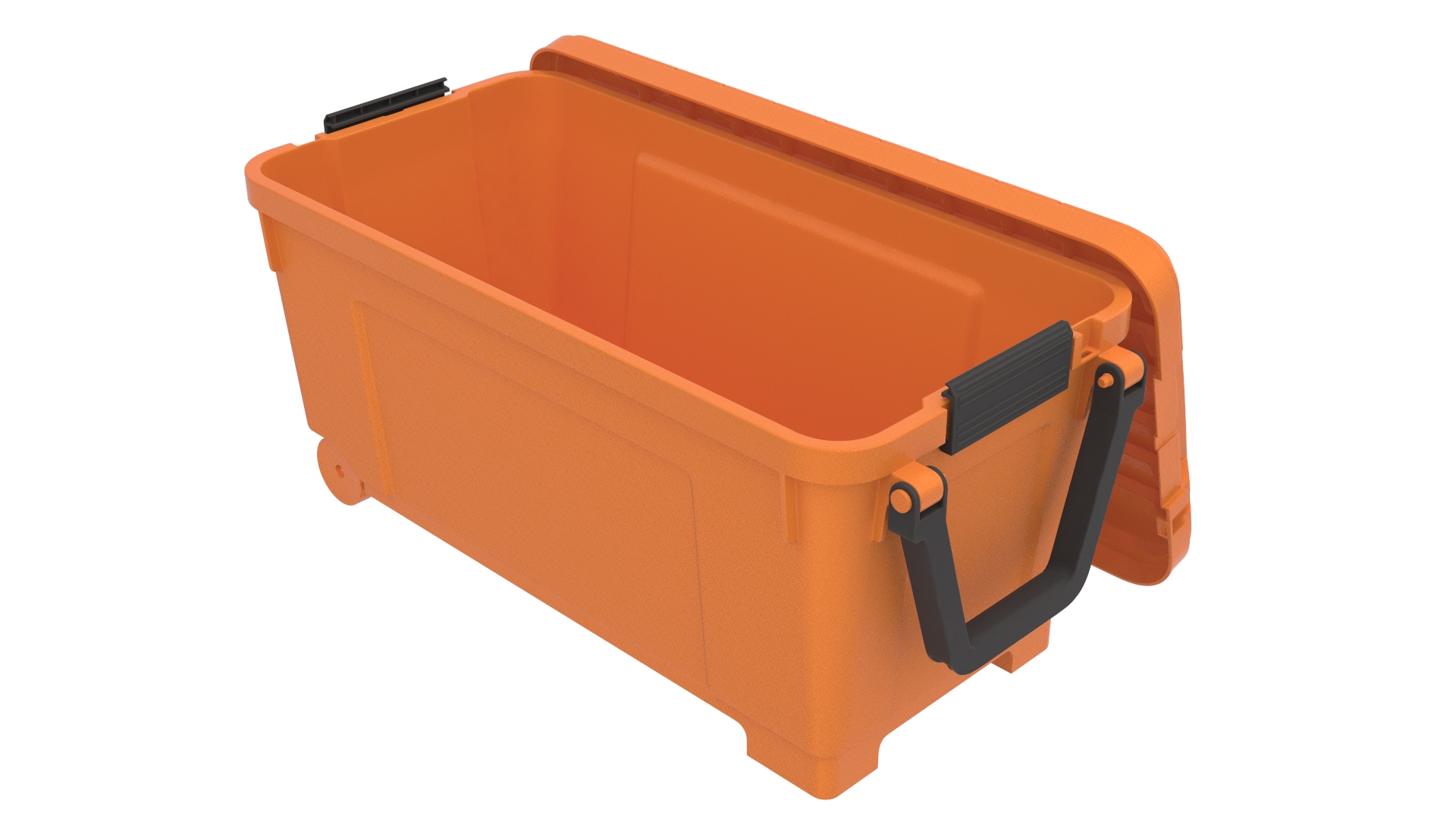 3D model Open Plastic Trunk Orange