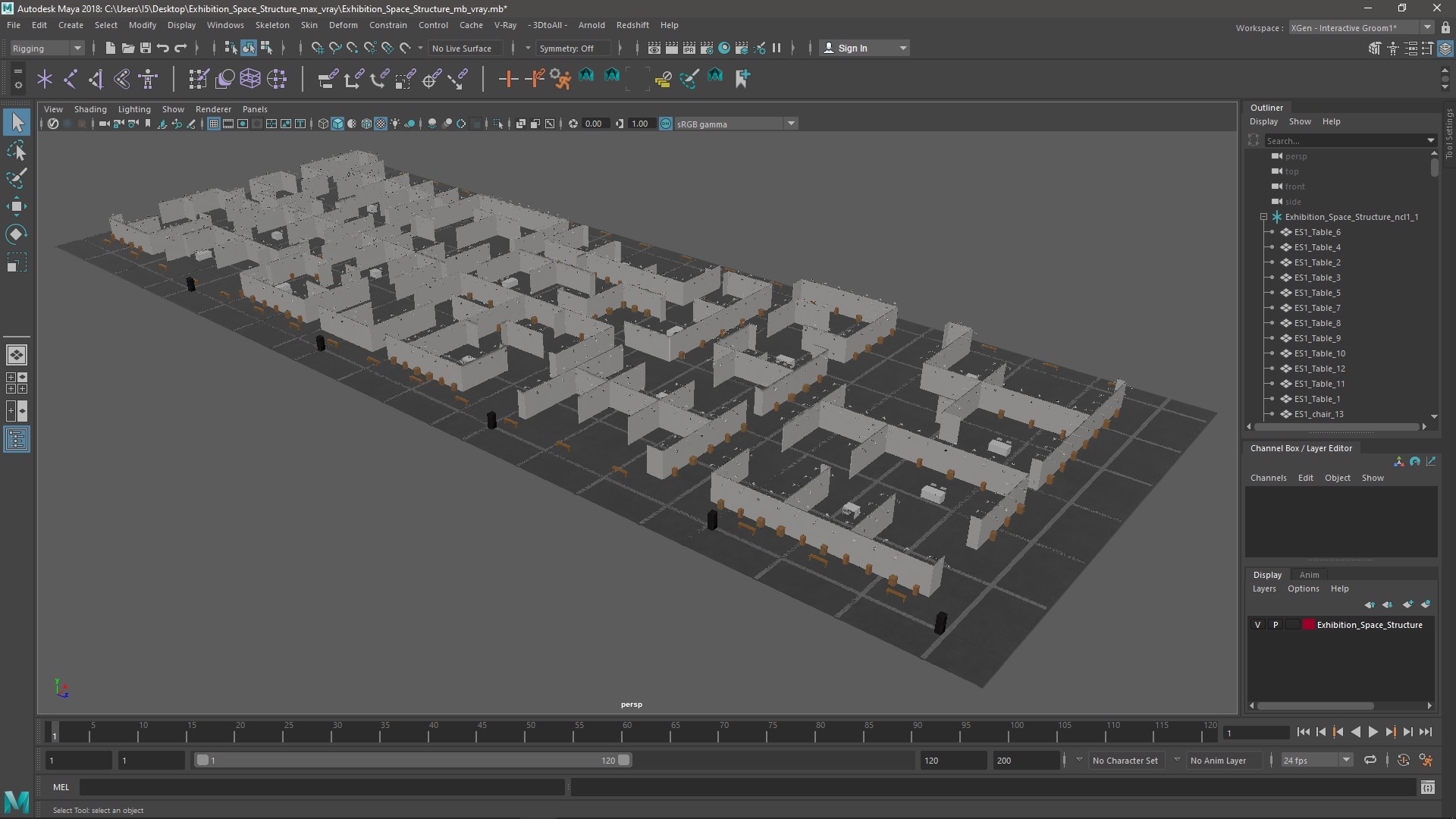 3D Exhibition Space Structure