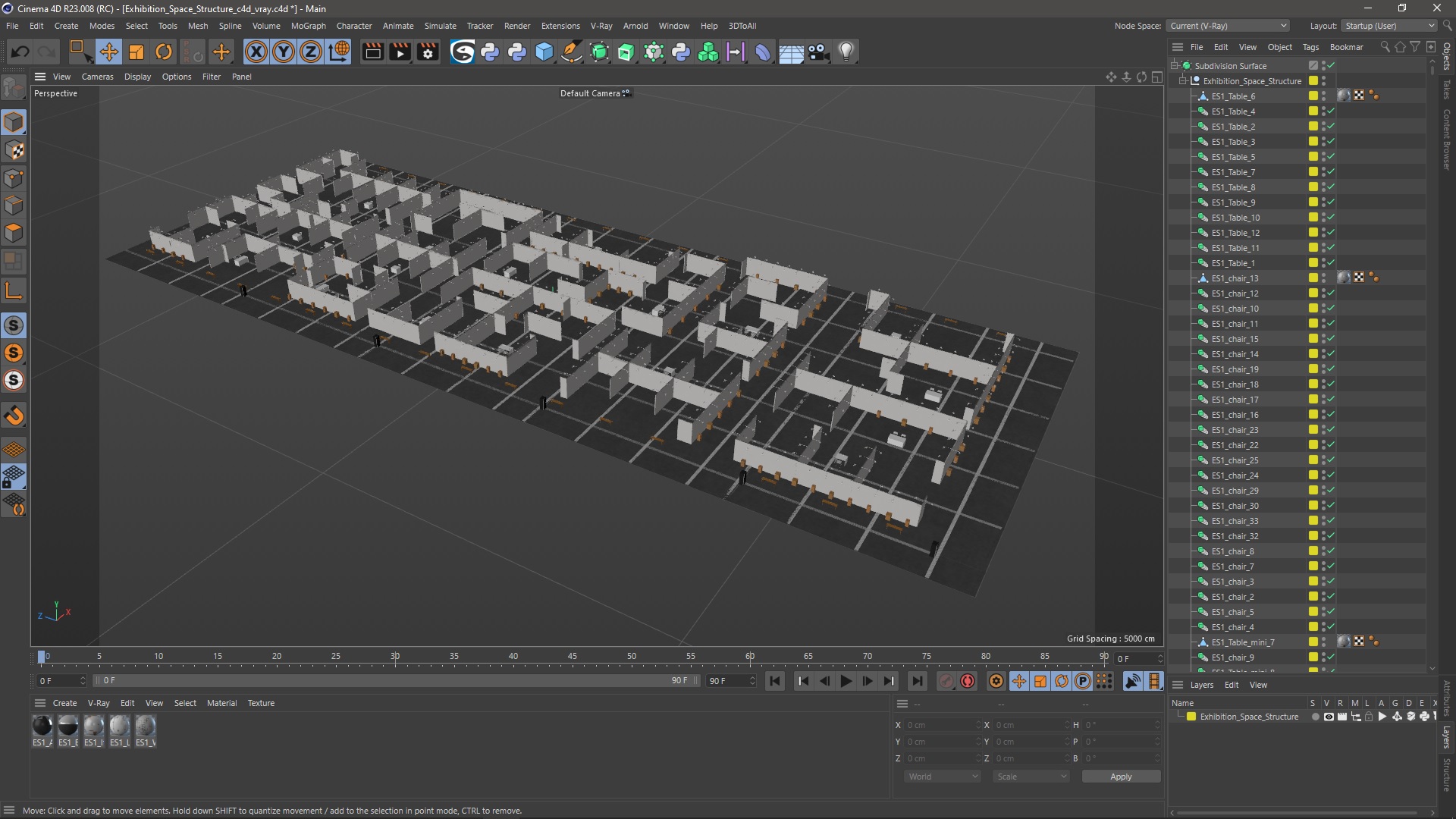 3D Exhibition Space Structure