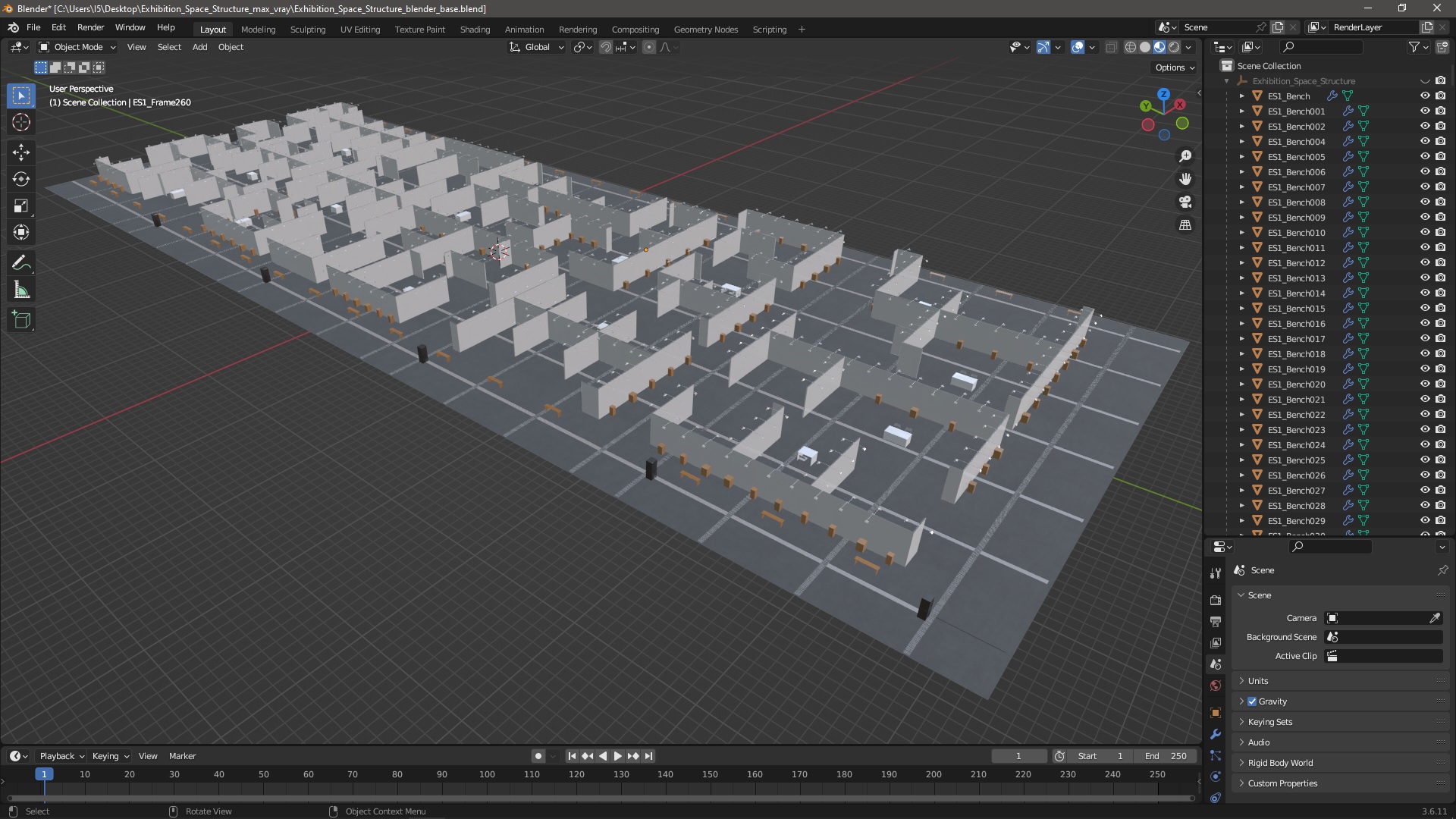 3D Exhibition Space Structure