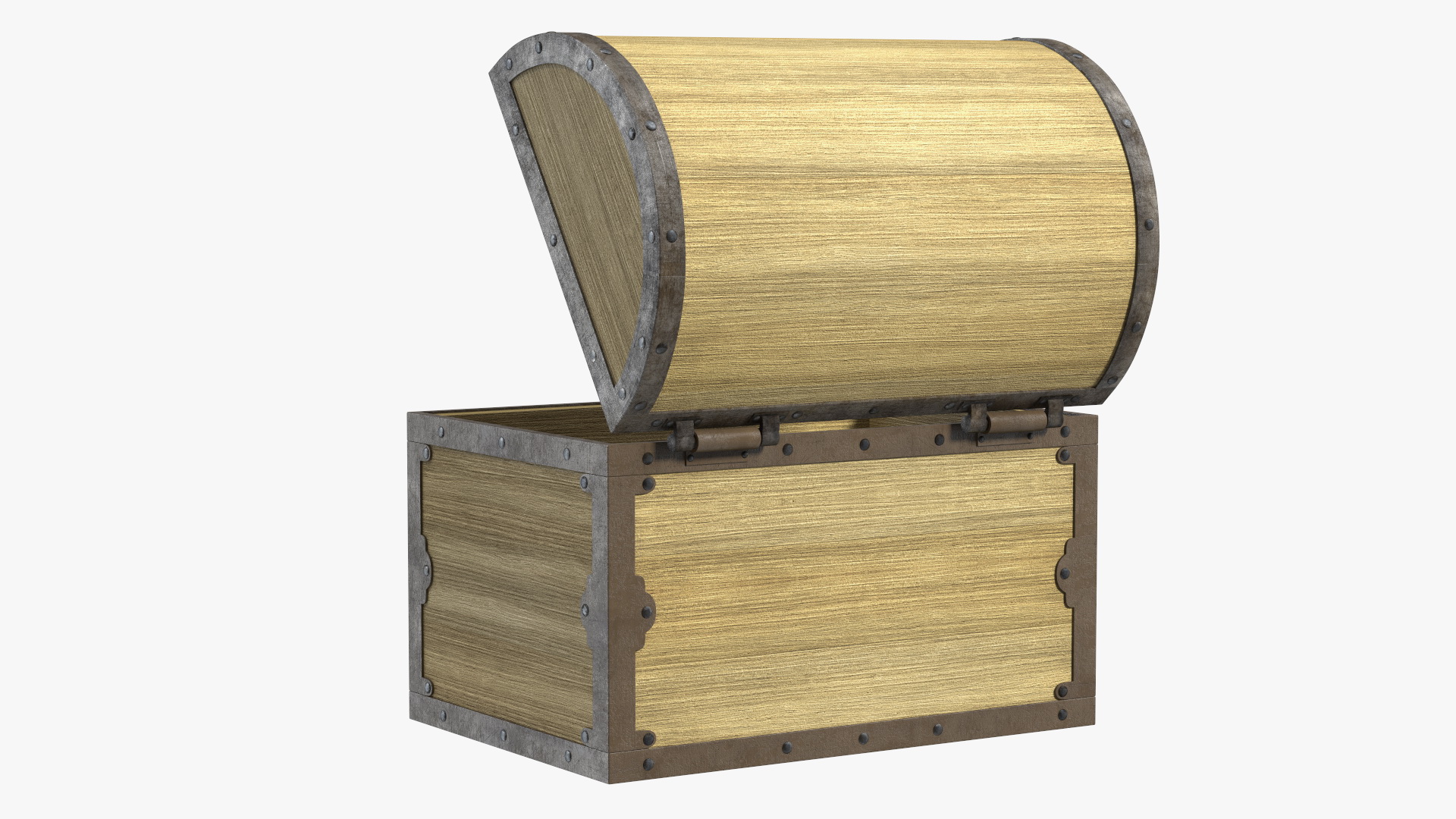 3D Old Wooden Chest