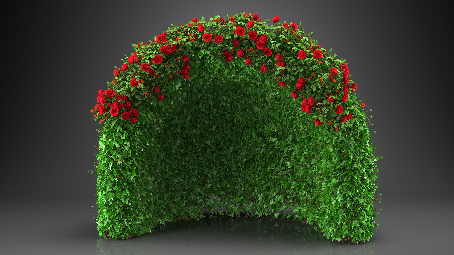3D Rose Garden Gazebo model