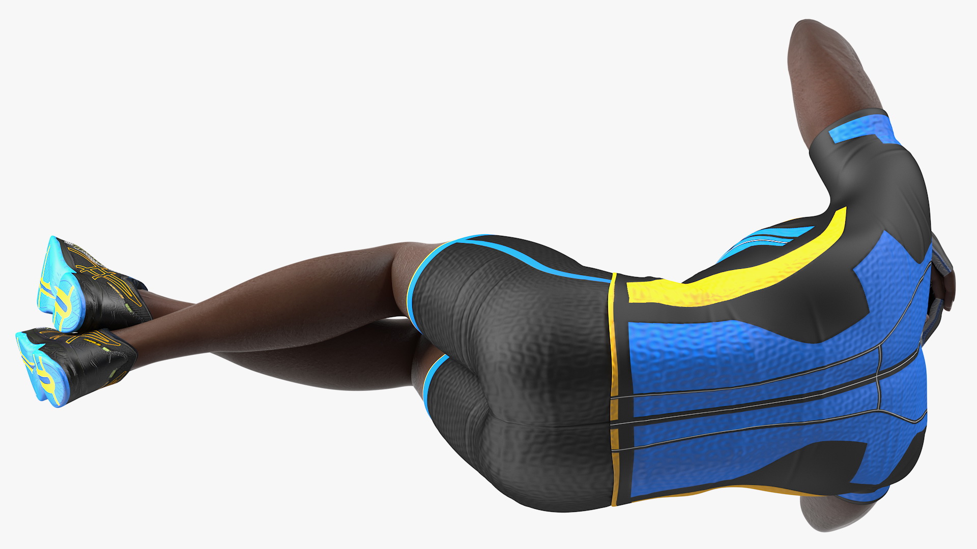 3D model African American Fitness Instructor