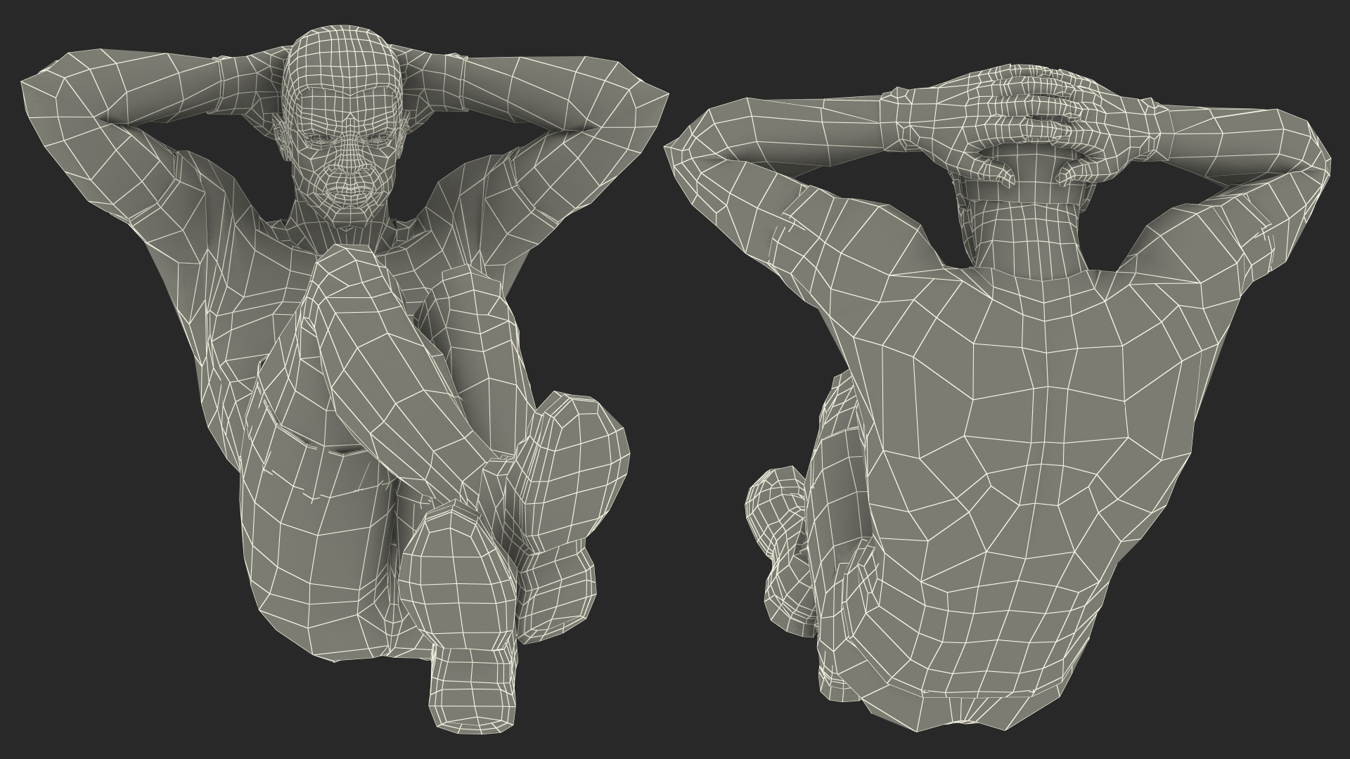 3D model African American Fitness Instructor