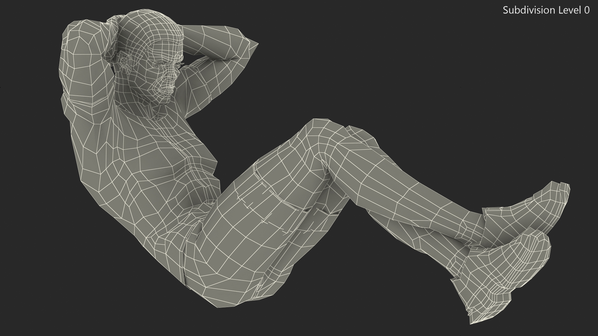 3D model African American Fitness Instructor