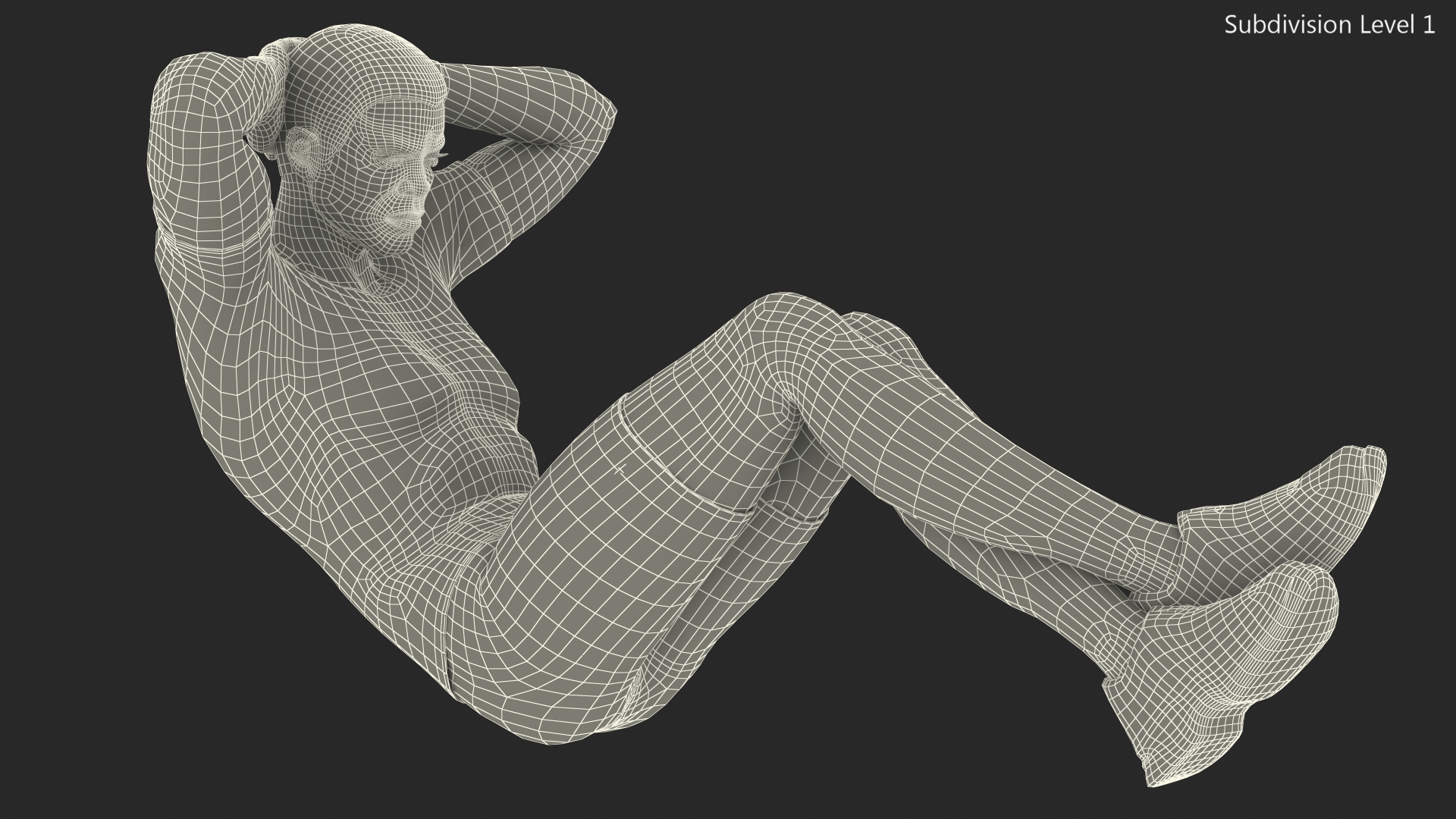 3D model African American Fitness Instructor