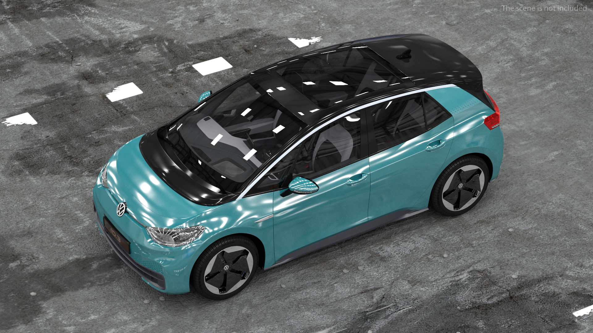 3D Volkswagen ID3 Makena Turquoise