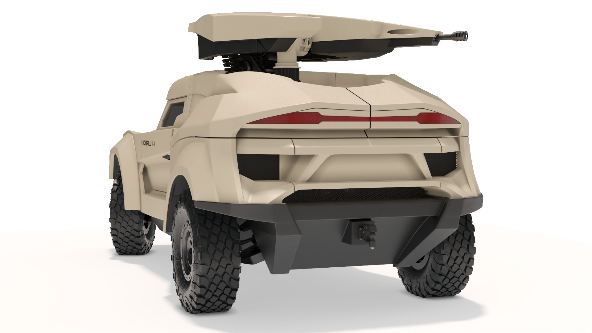 3D Cockerill I-X Ground Interceptor Car Rigged model
