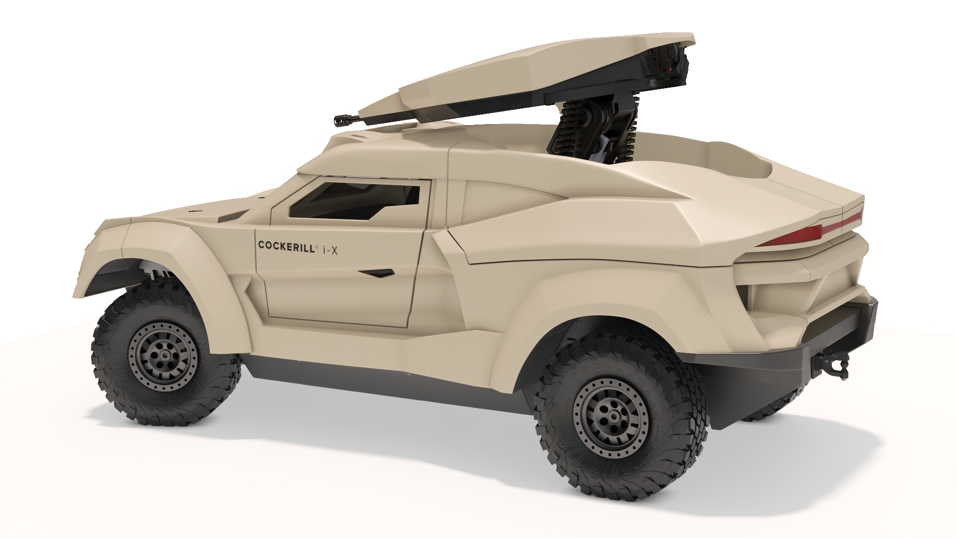 3D Cockerill I-X Ground Interceptor Car Rigged model