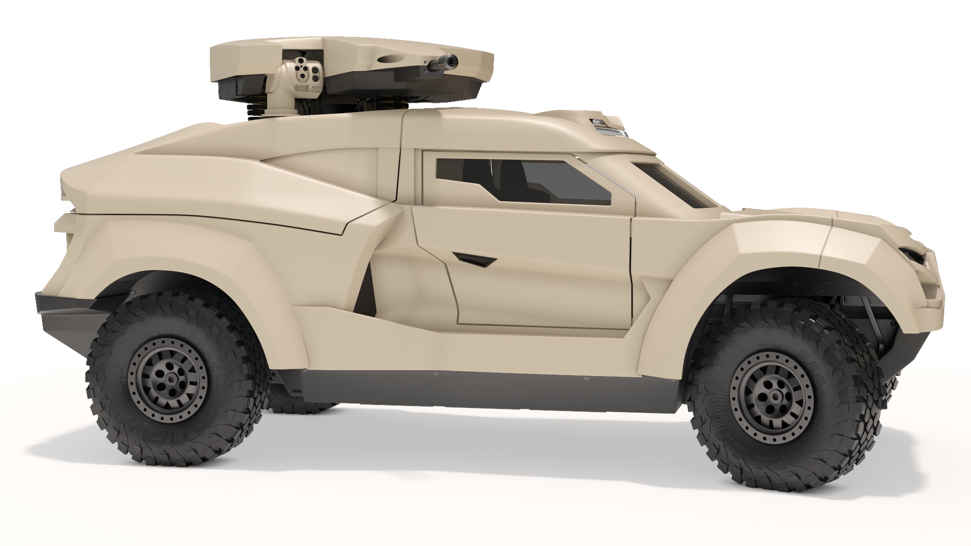3D Cockerill I-X Ground Interceptor Car Rigged model