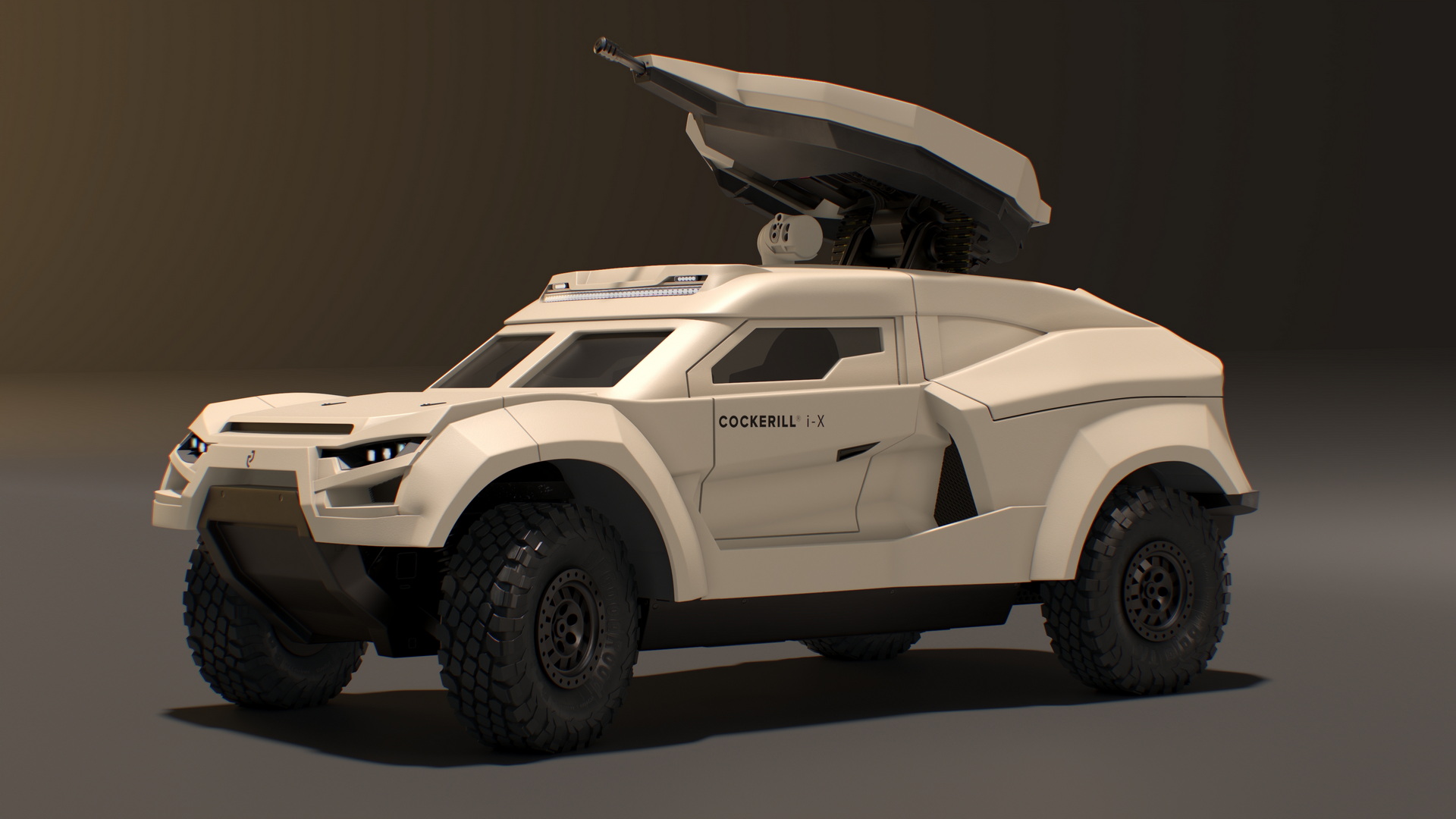 3D Cockerill I-X Ground Interceptor Car Rigged model