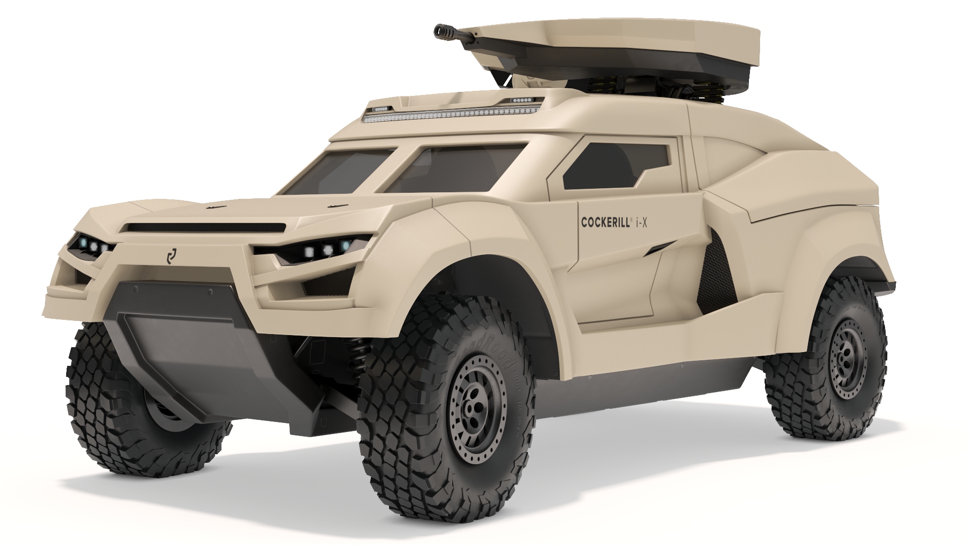 3D Cockerill I-X Ground Interceptor Car Rigged model