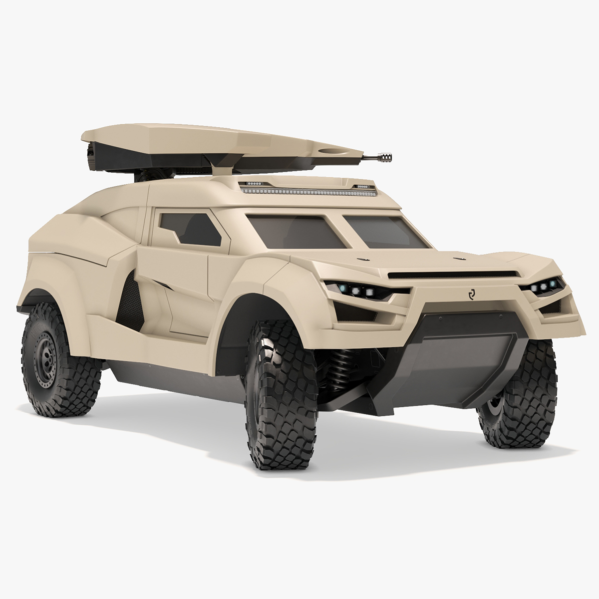 3D Cockerill I-X Ground Interceptor Car Rigged model