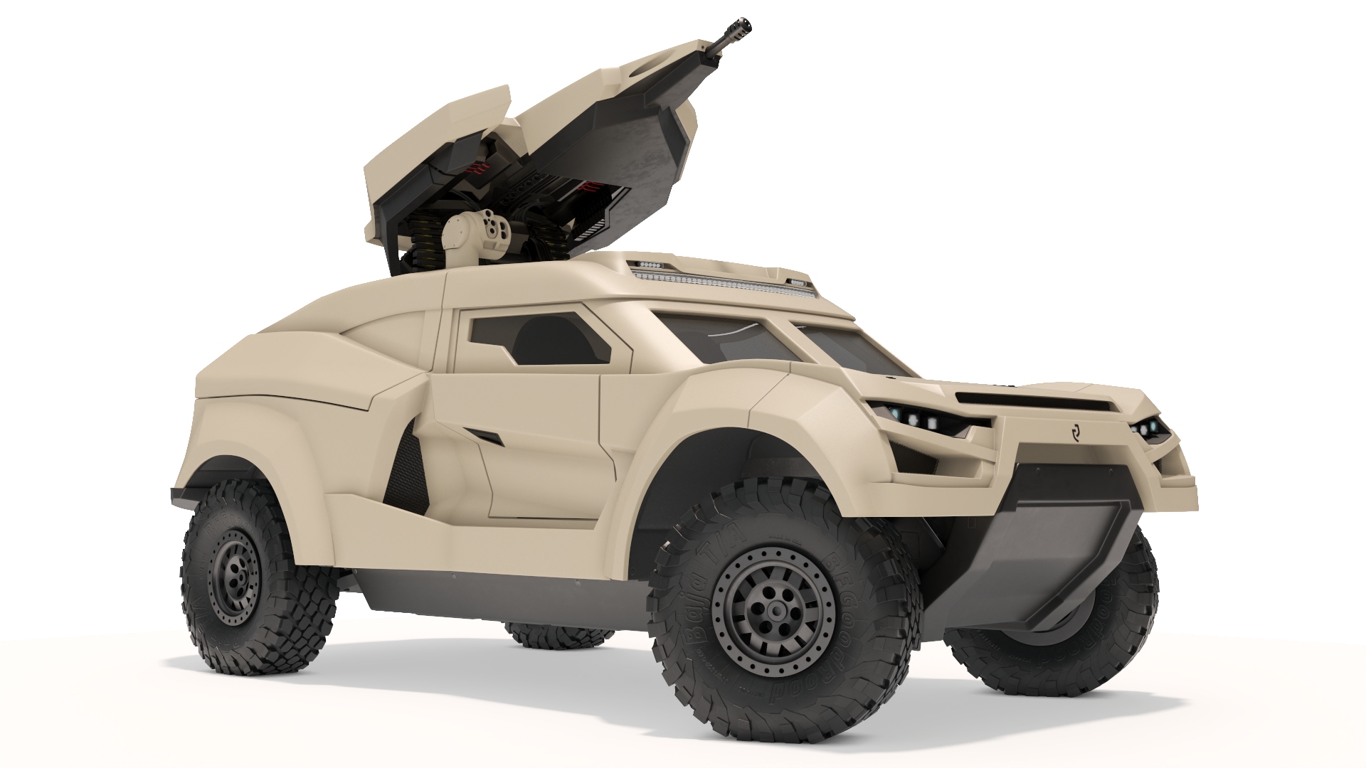 3D Cockerill I-X Ground Interceptor Car Rigged model