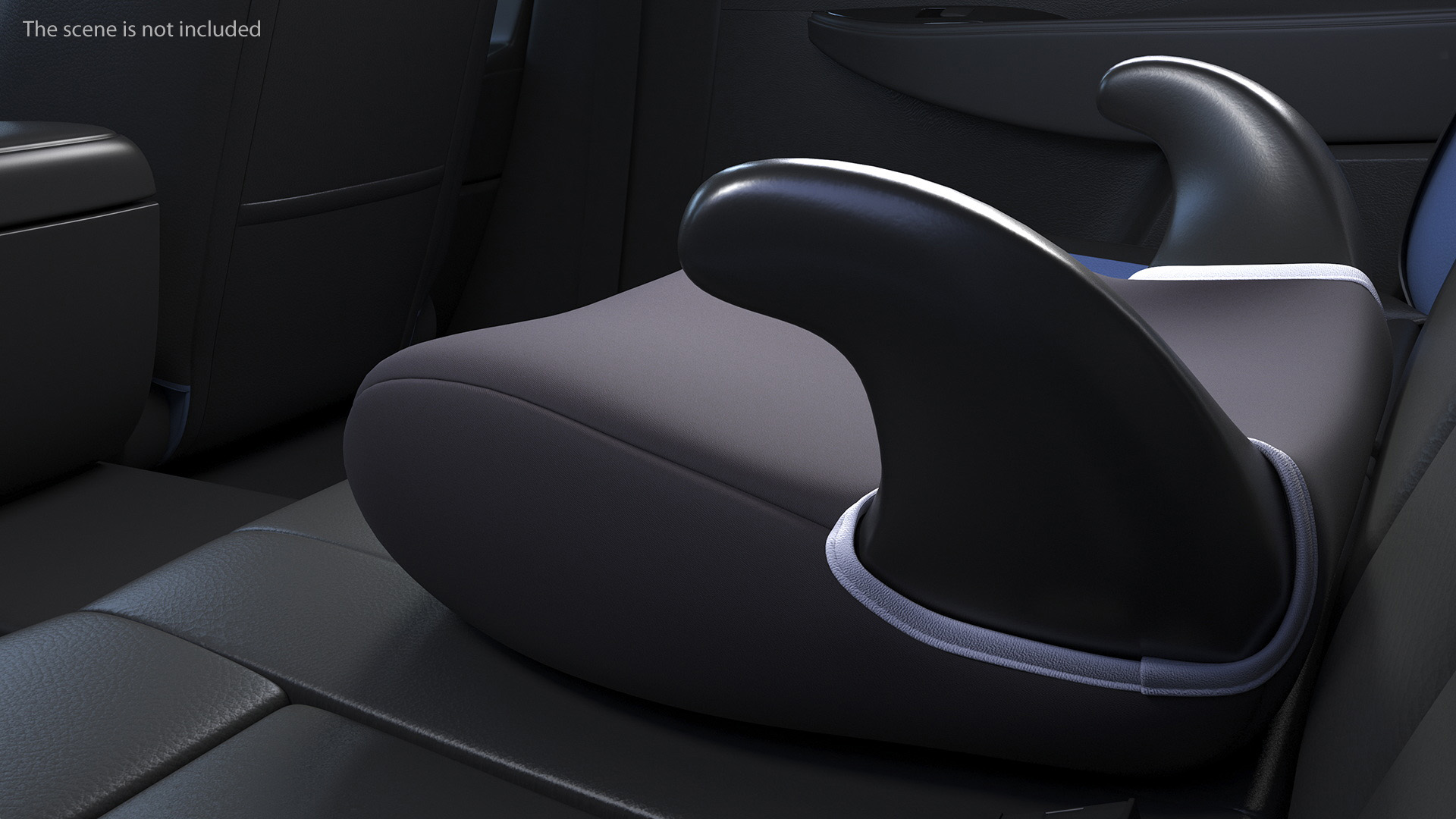 Booster Car Seat Black 3D
