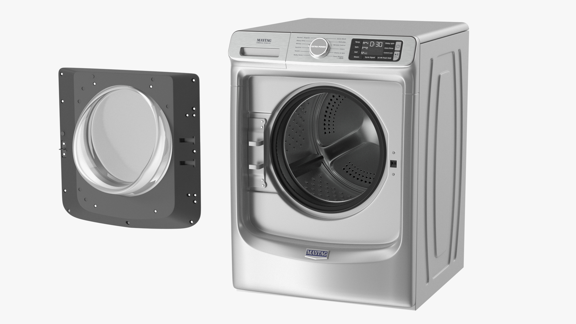 Front Load Washing Machine Maytag Metal 3D model