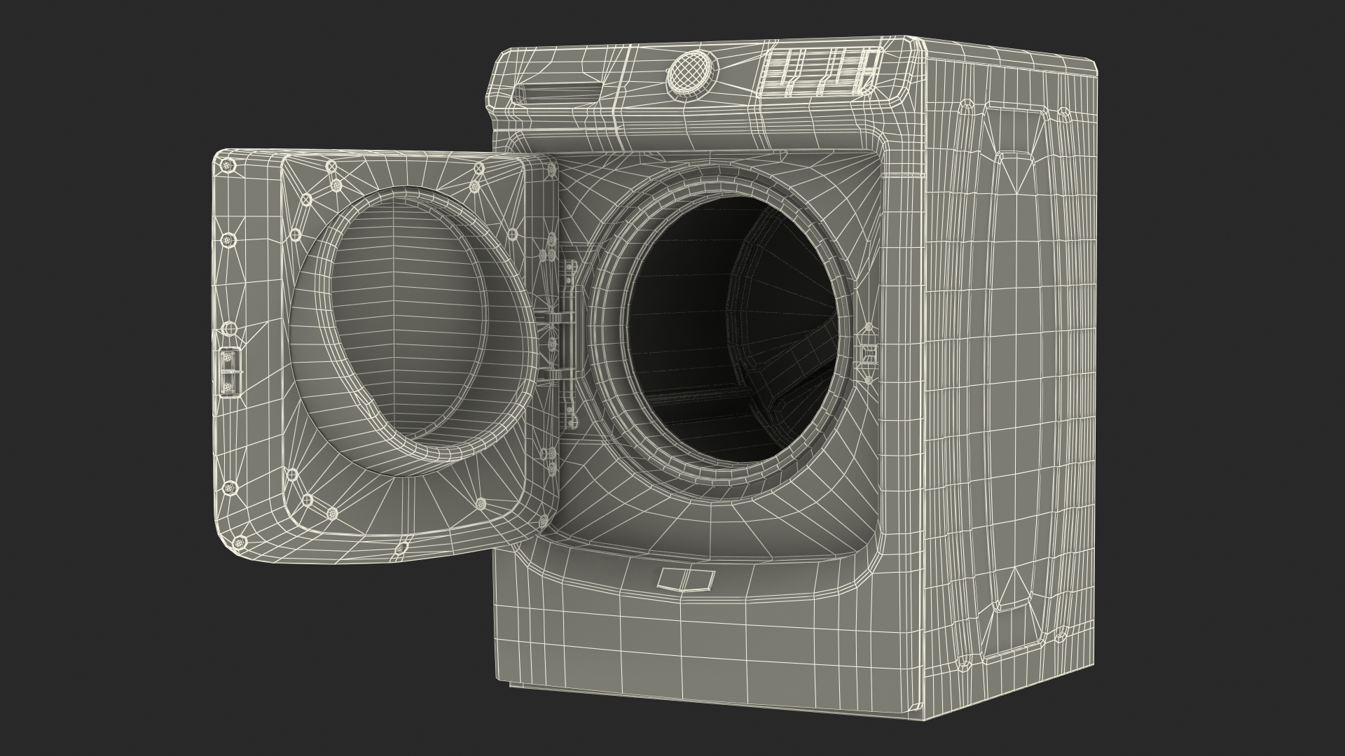 Front Load Washing Machine Maytag Metal 3D model
