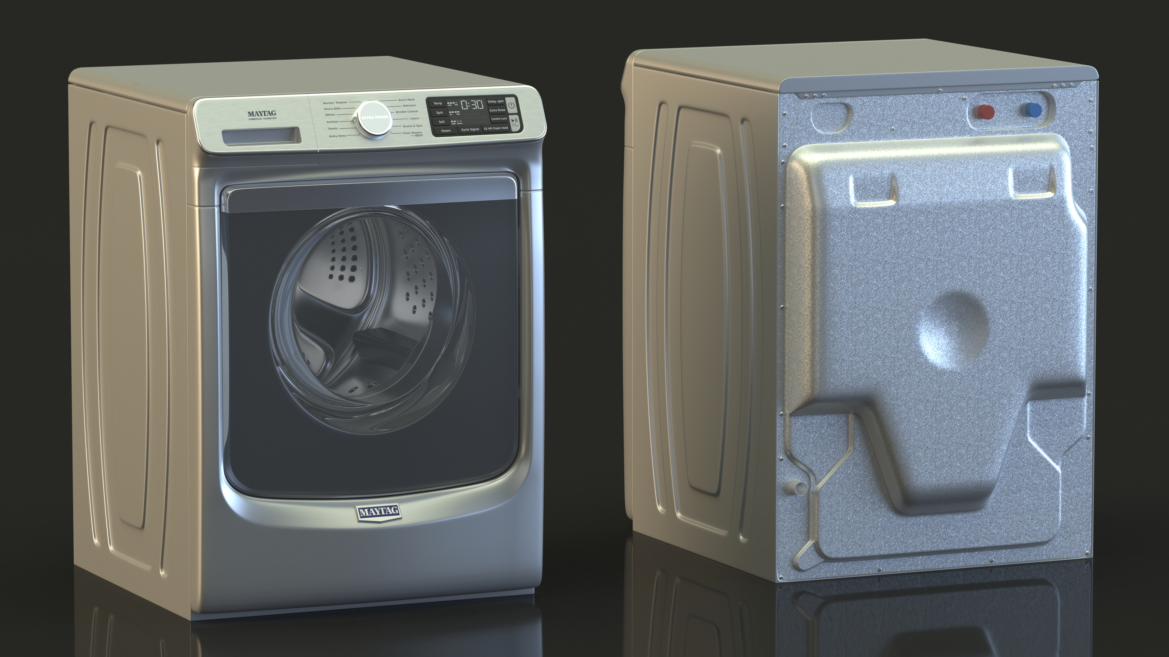 Front Load Washing Machine Maytag Metal 3D model