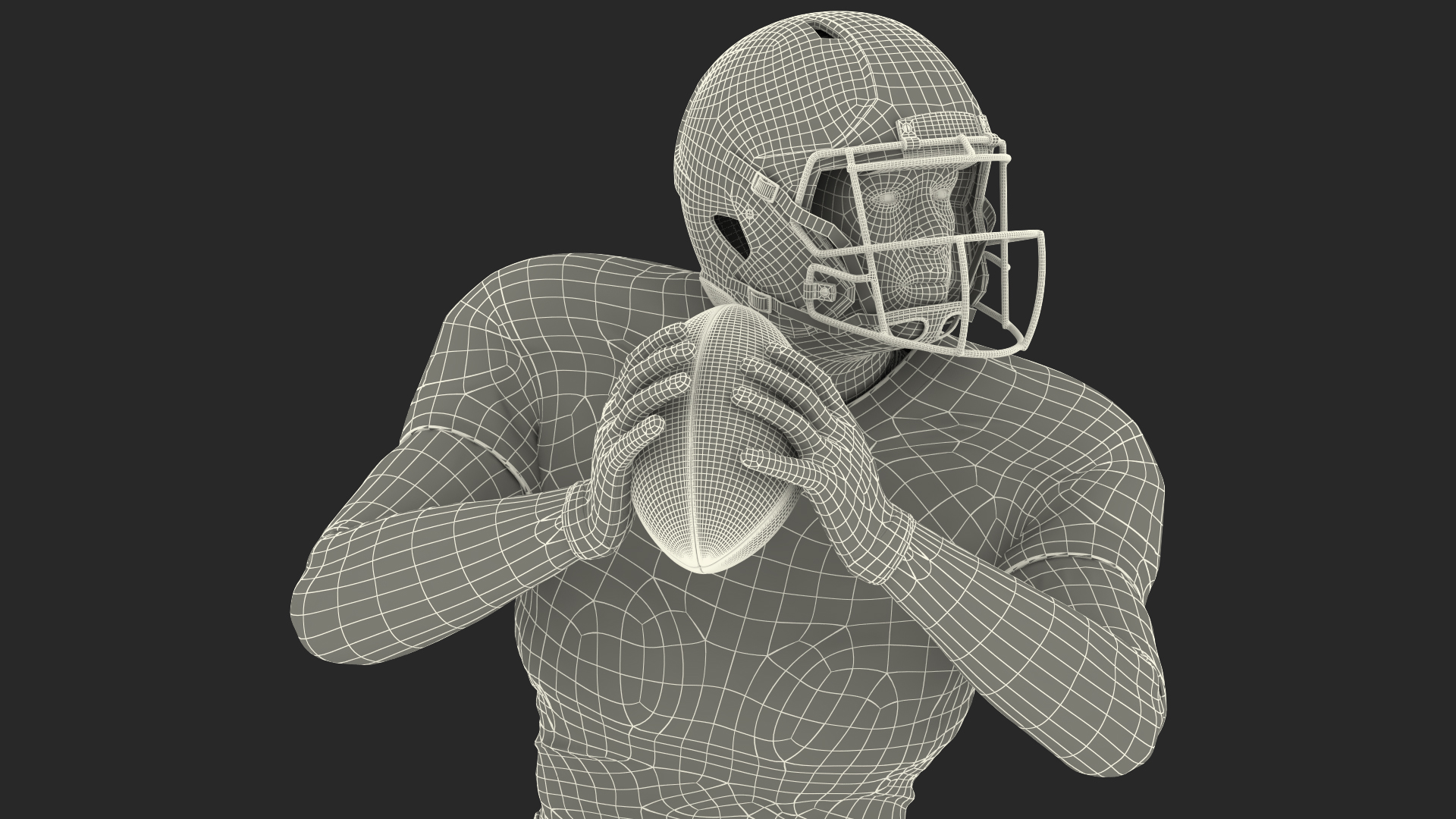 3D Minnesota Vikings American Football Player Running The Ball Fur model
