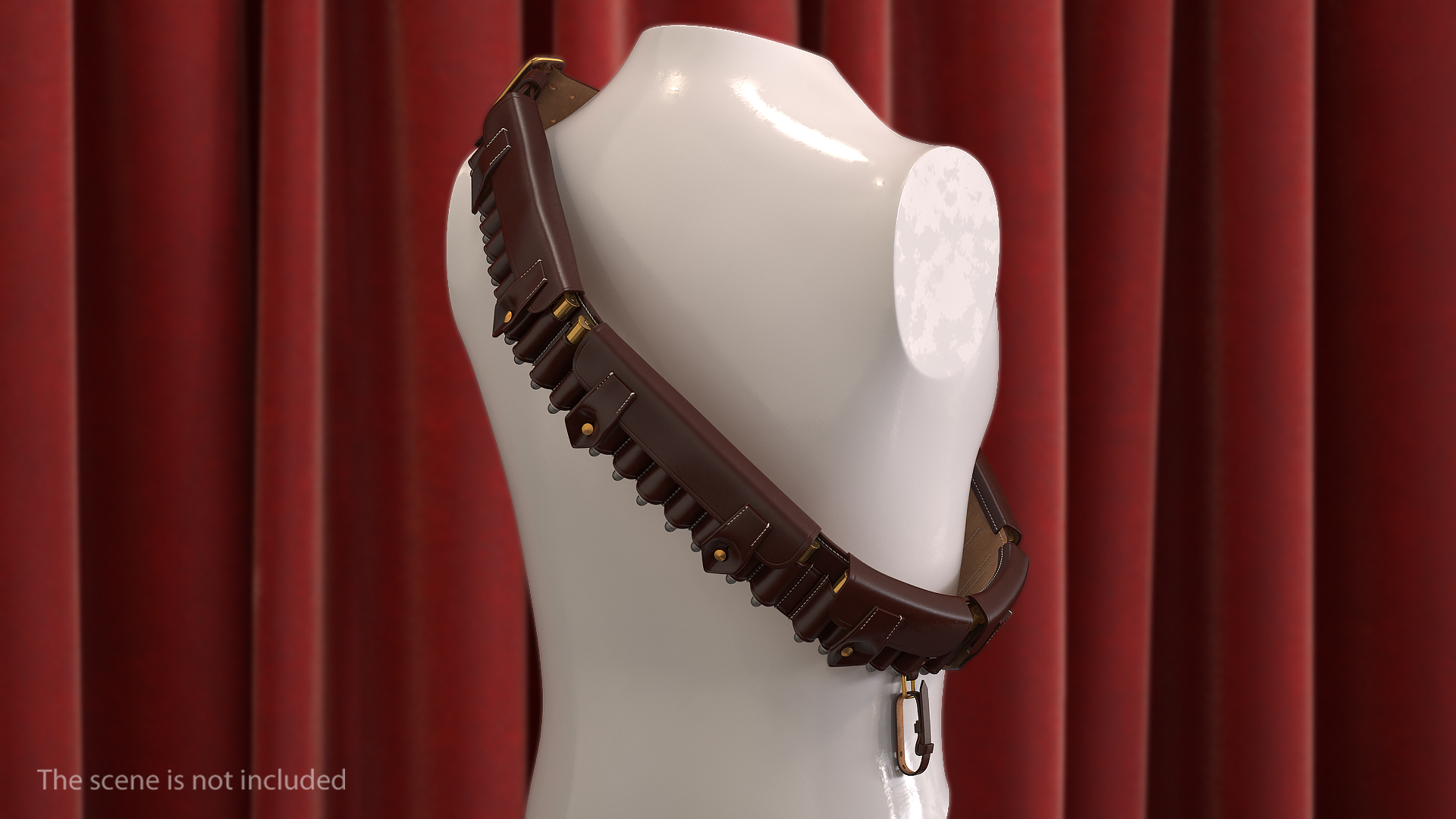 3D Martini Henry Ammo Bandolier model
