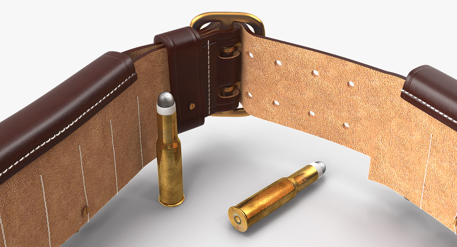 3D Martini Henry Ammo Bandolier model
