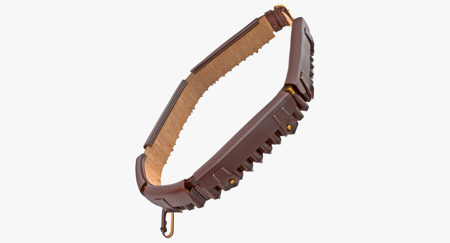 3D Martini Henry Ammo Bandolier model