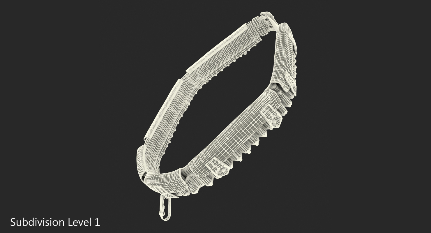 3D Martini Henry Ammo Bandolier model