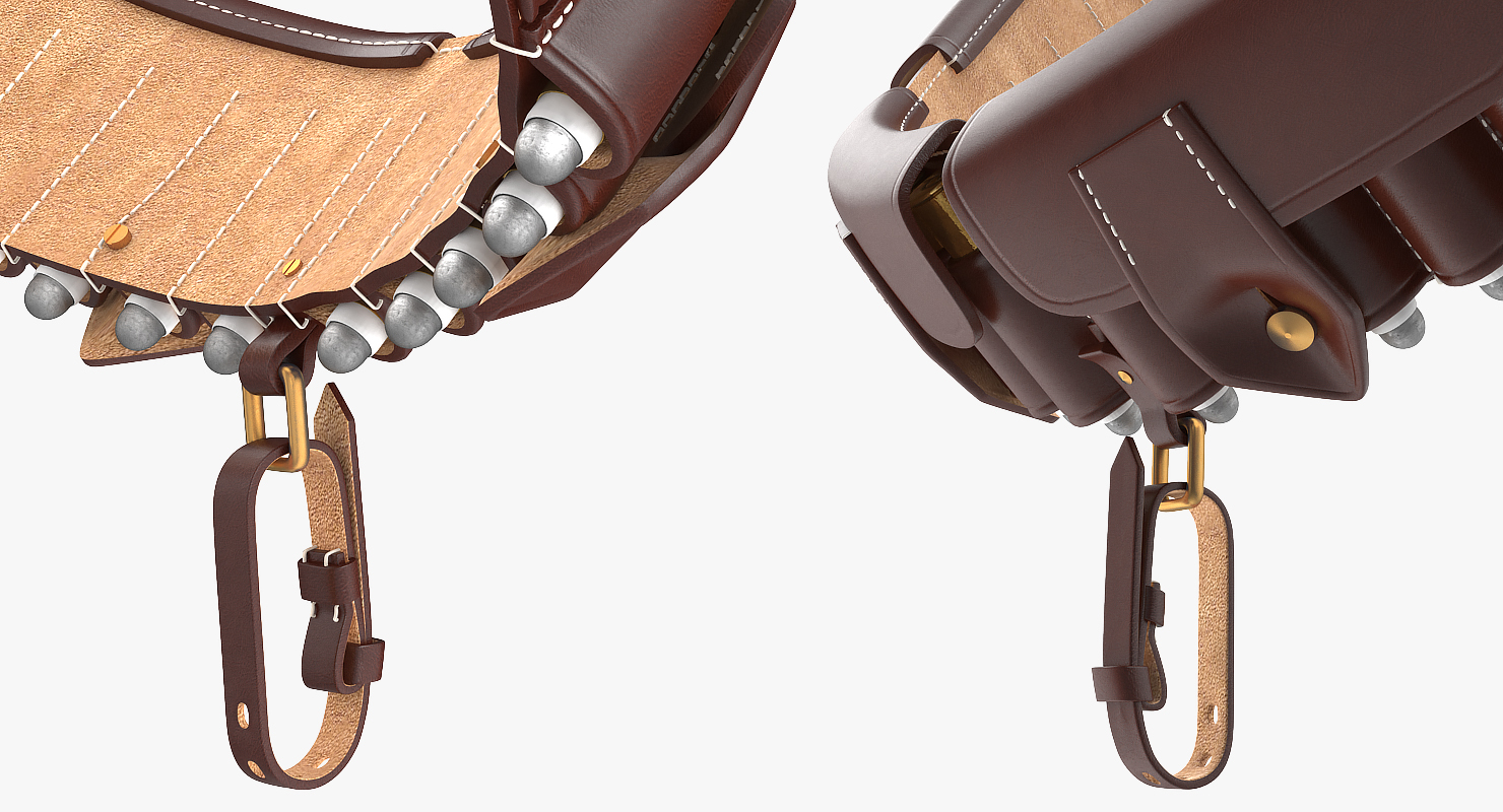 3D Martini Henry Ammo Bandolier model