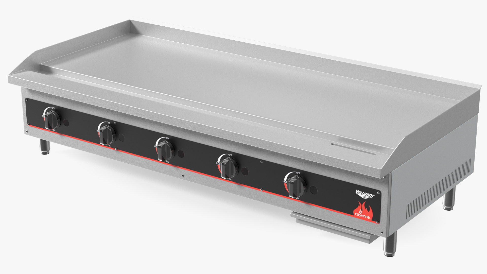 Vollrath 40840 Cayenne 60 Flat Top Gas Countertop Griddle 3D