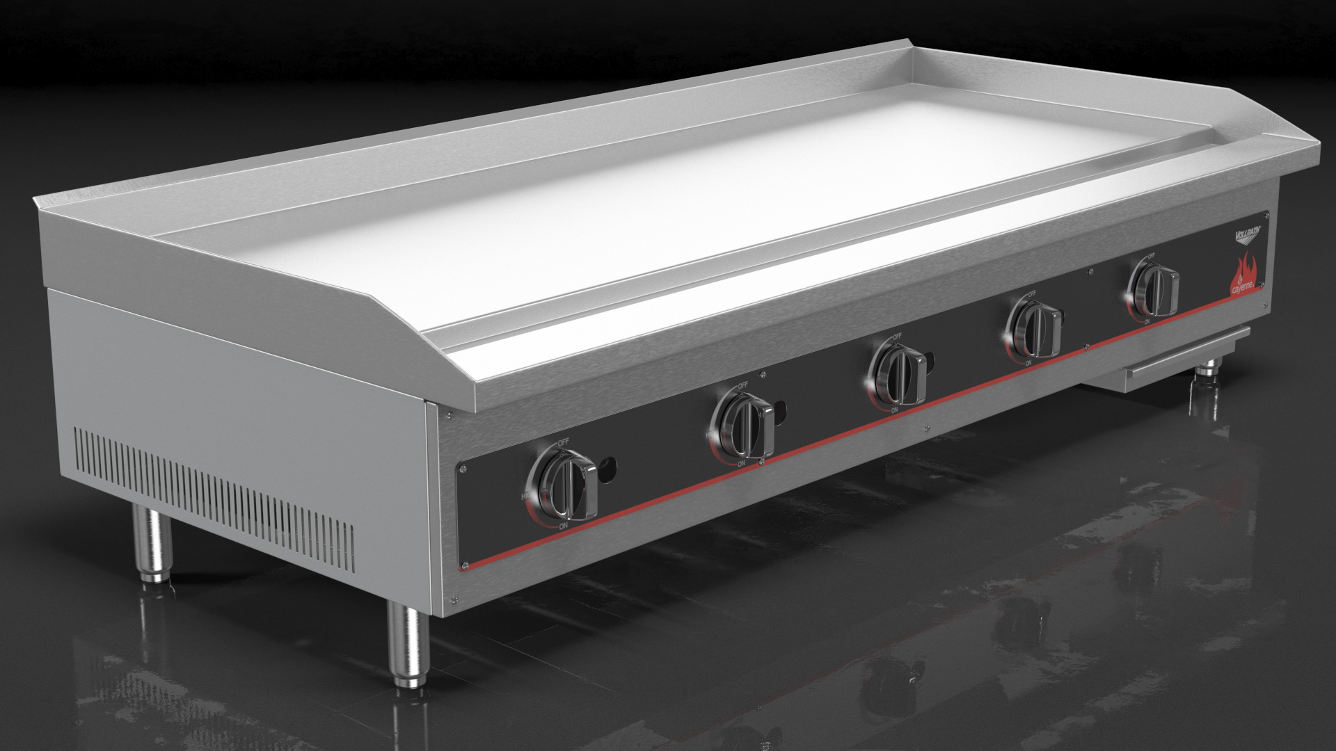 Vollrath 40840 Cayenne 60 Flat Top Gas Countertop Griddle 3D