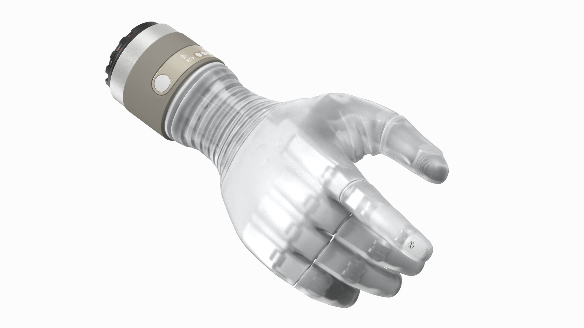 3D Wrist Bionic Hand Deka Rigged for Cinema 4D model