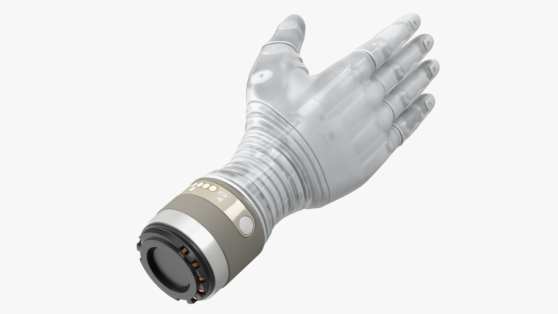 3D Wrist Bionic Hand Deka Rigged for Cinema 4D model