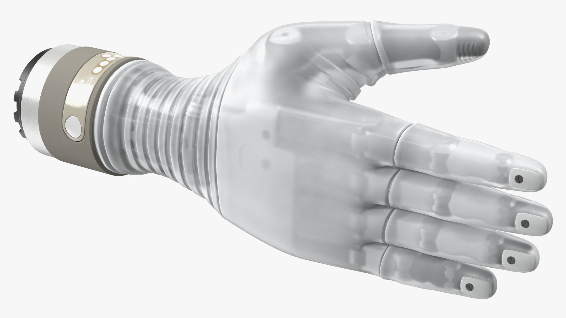 3D Wrist Bionic Hand Deka Rigged for Cinema 4D model