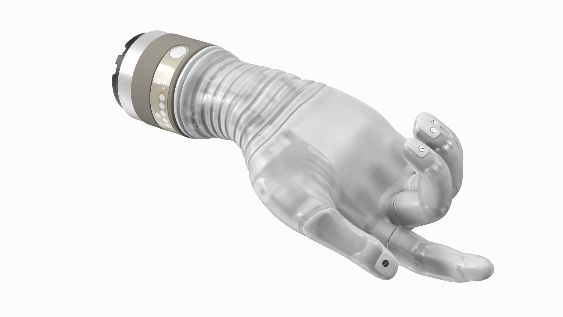 3D Wrist Bionic Hand Deka Rigged for Cinema 4D model