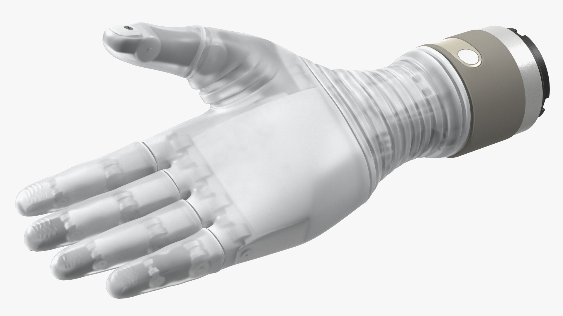 3D Wrist Bionic Hand Deka Rigged for Cinema 4D model