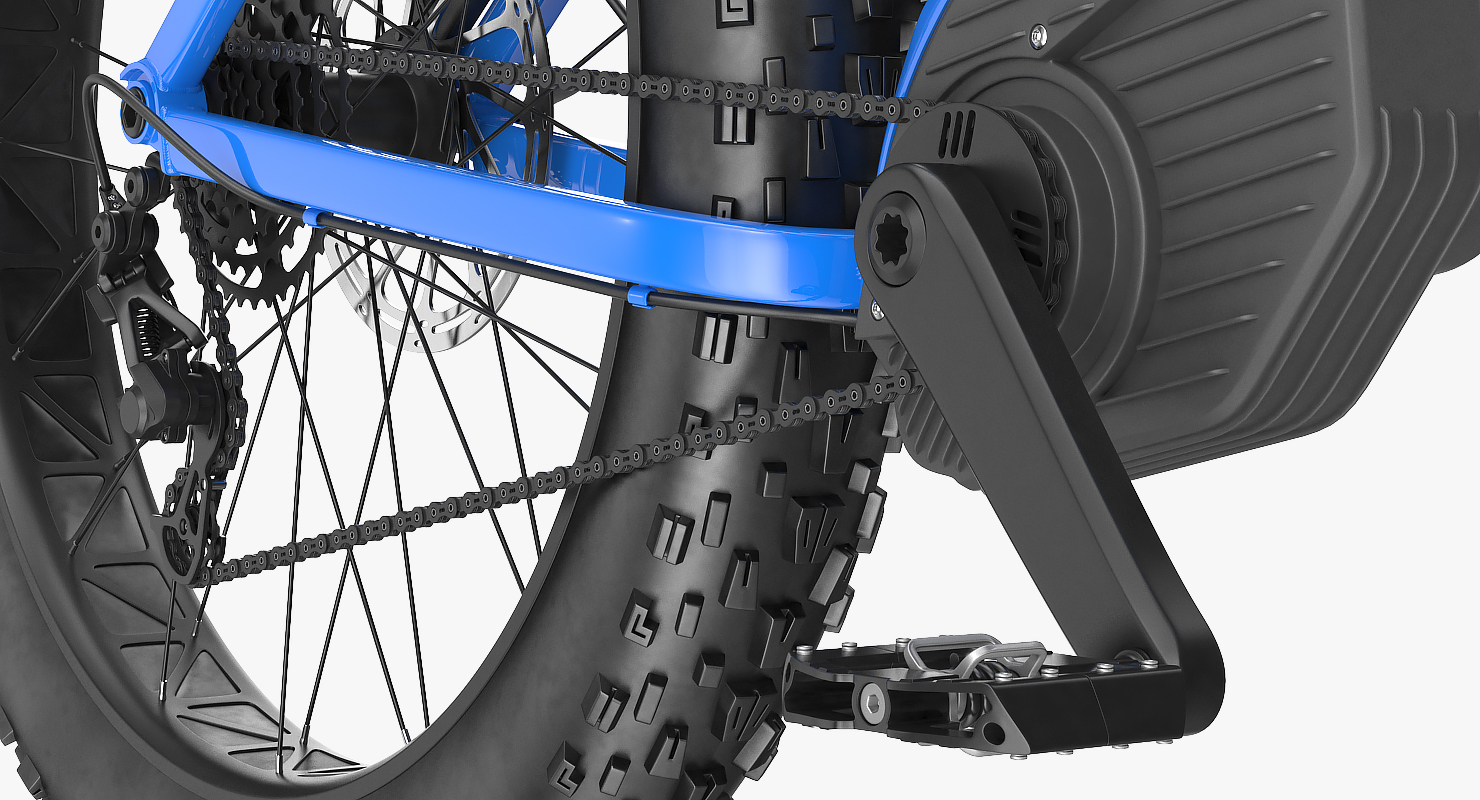 Electric Trail Bike Generic Rigged 3D model