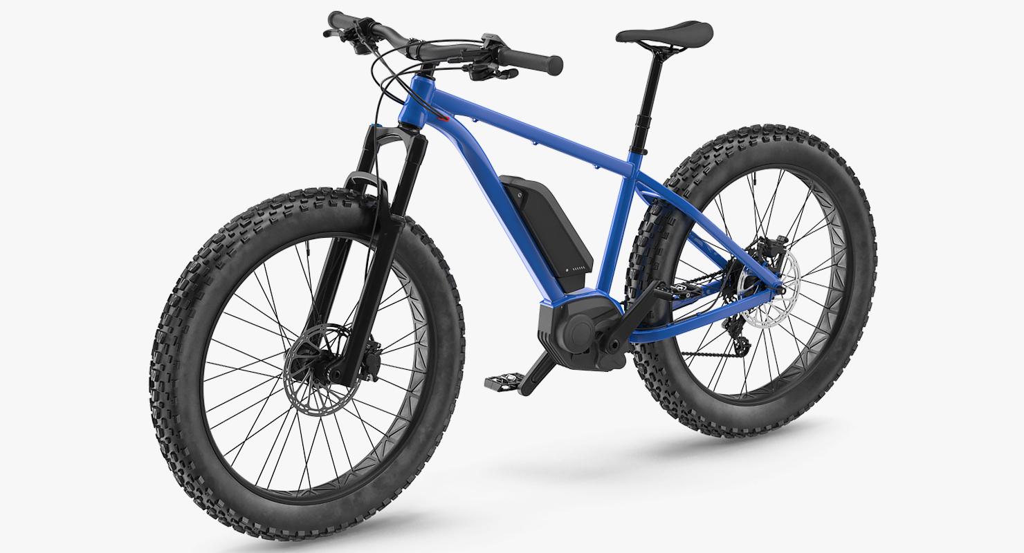 Electric Trail Bike Generic Rigged 3D model