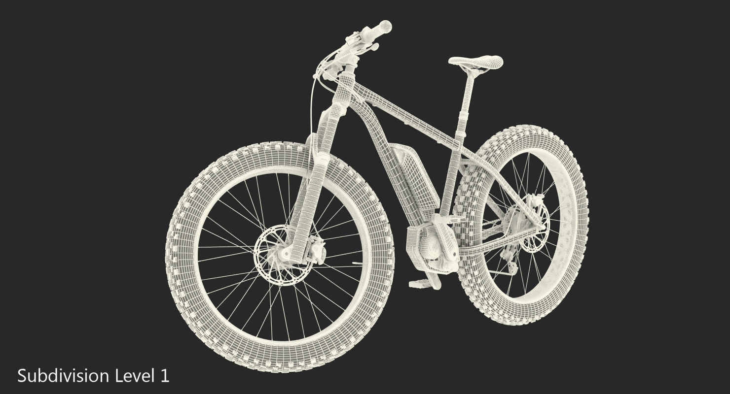 Electric Trail Bike Generic Rigged 3D model