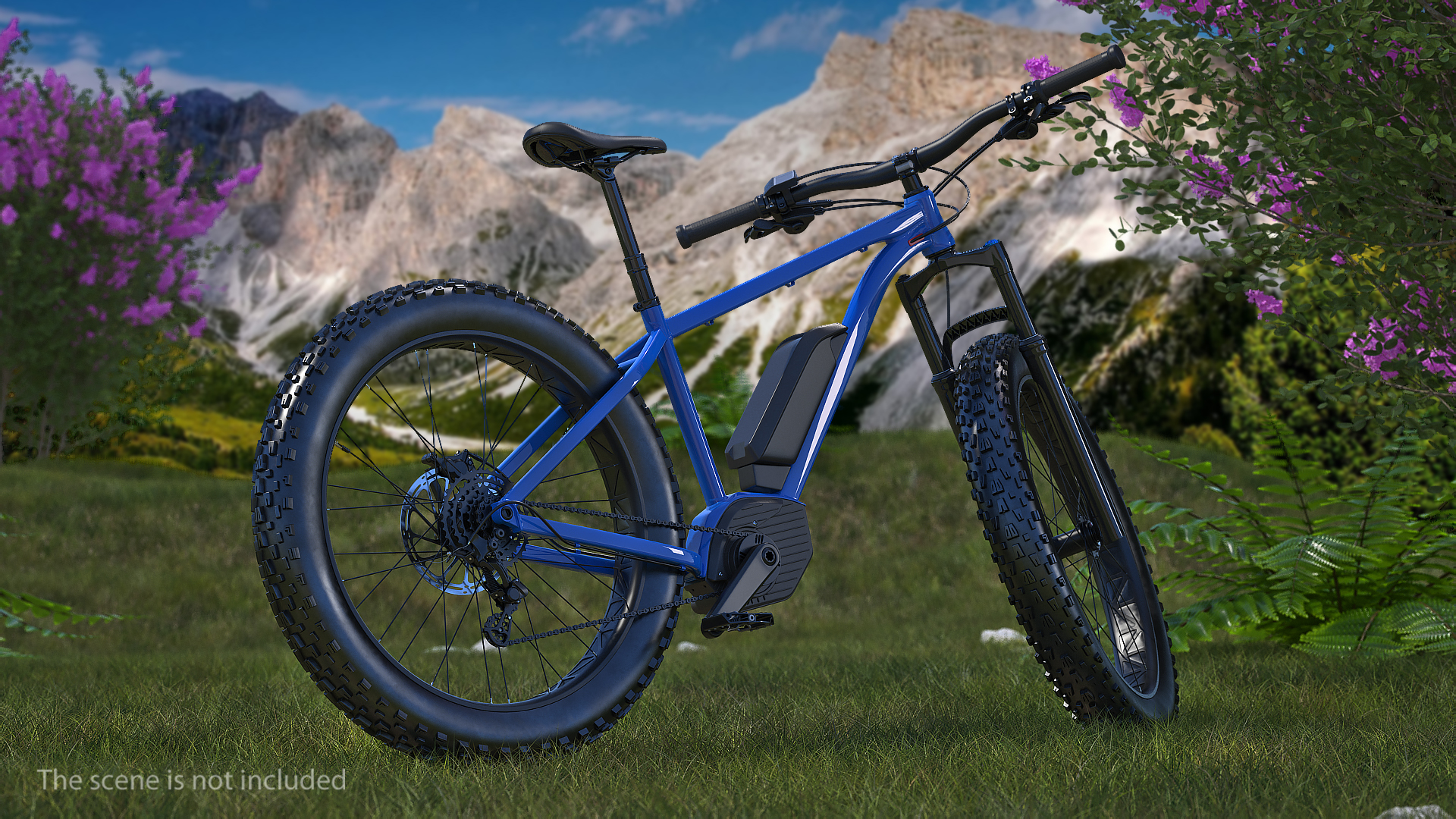 Electric Trail Bike Generic Rigged 3D model