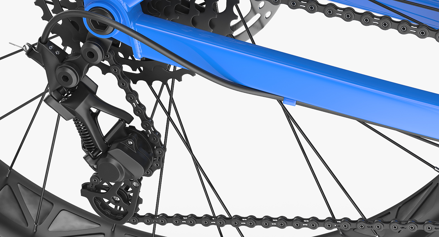 Electric Trail Bike Generic Rigged 3D model