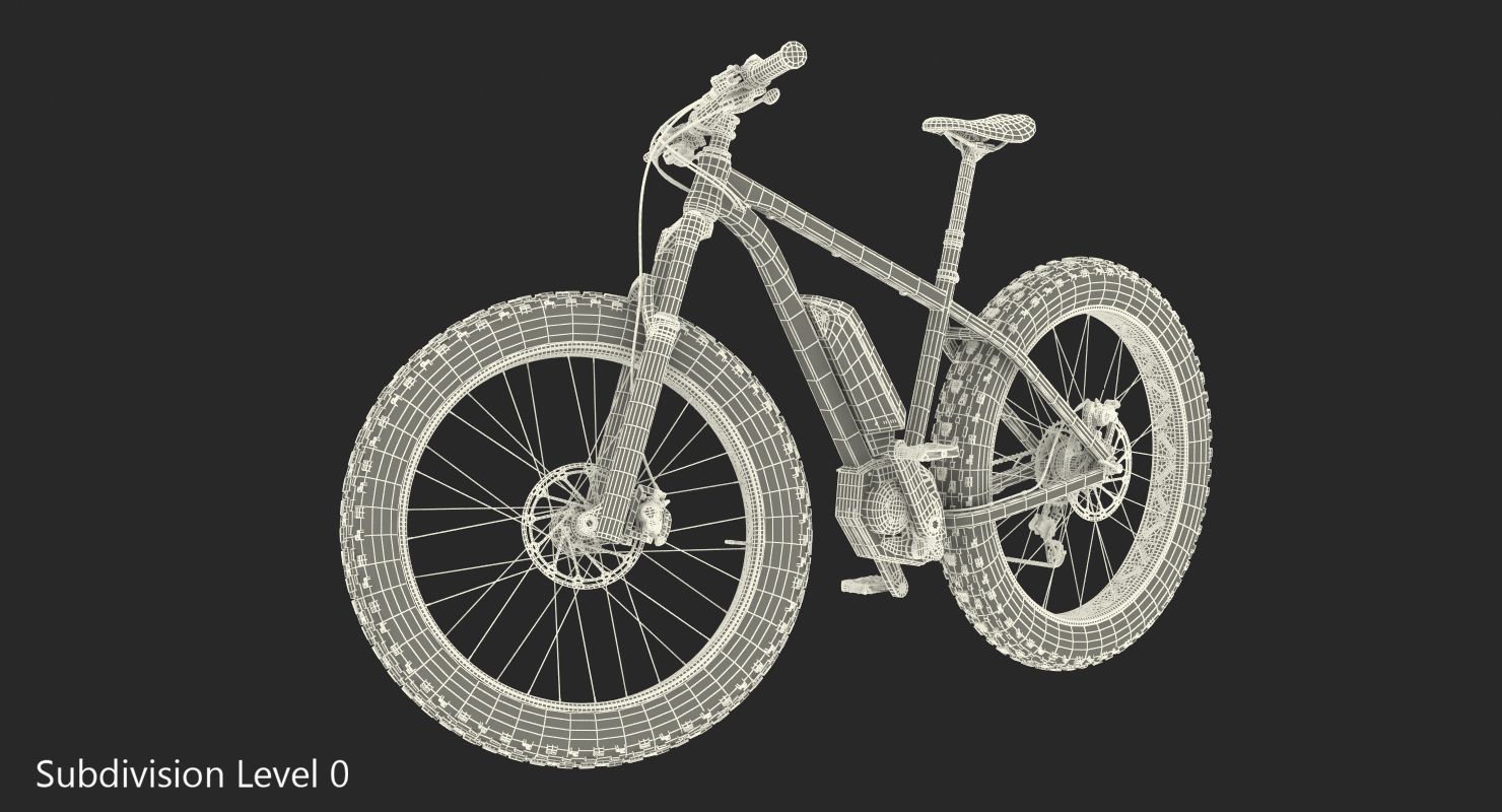 Electric Trail Bike Generic Rigged 3D model