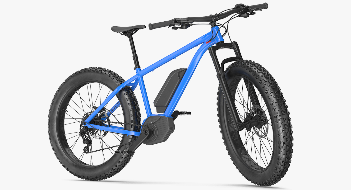 Electric Trail Bike Generic Rigged 3D model