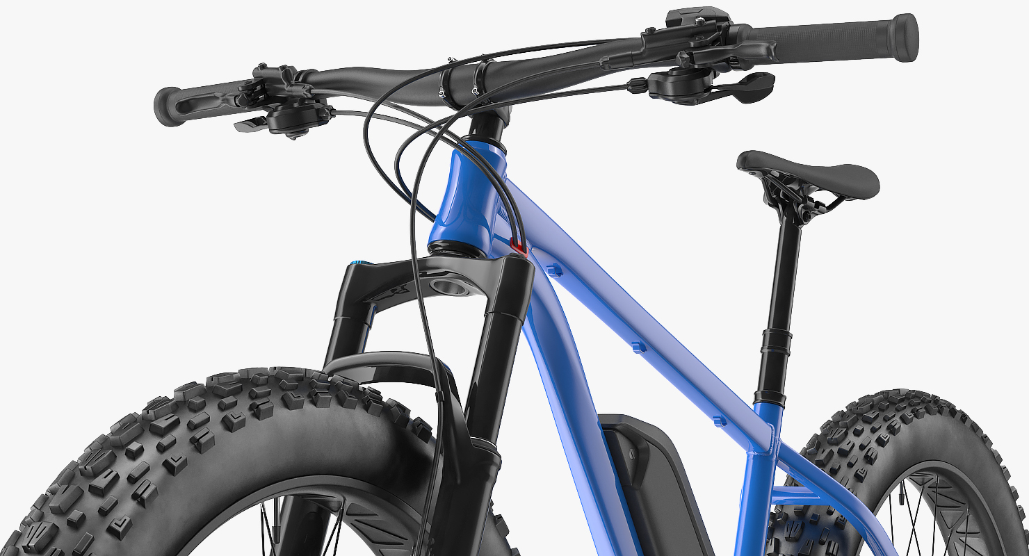 Electric Trail Bike Generic Rigged 3D model