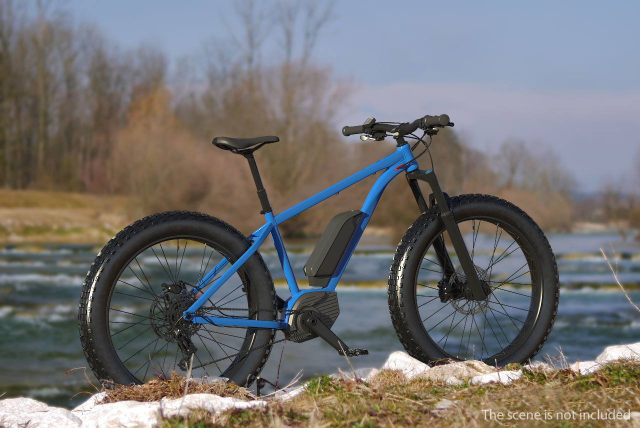Electric Trail Bike Generic Rigged 3D model